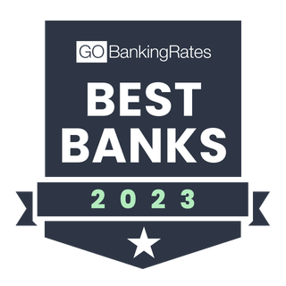 GoBankingRates Best Banks 2023 award badge