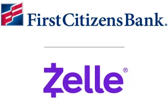 First Citizens Bank and Zelle combined logo