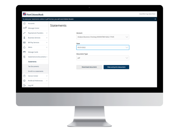 First citizen online outlet